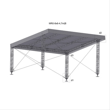 MR0 sloping roof 8x6-4.7m