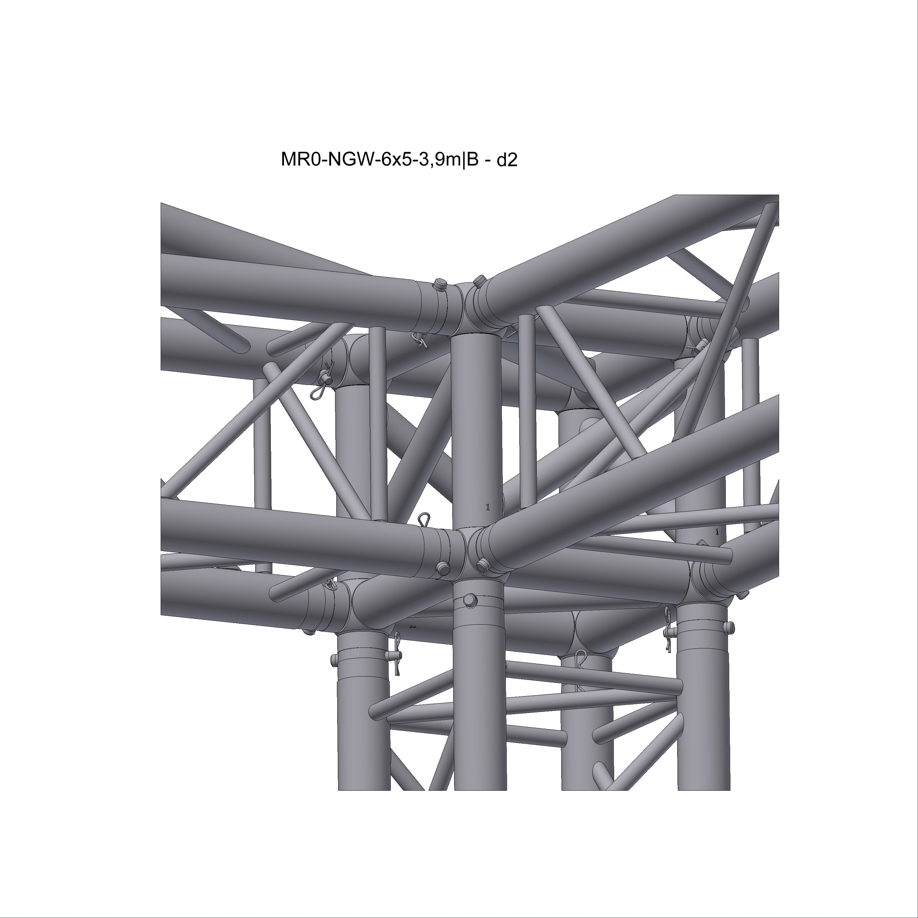 MR0 B roof 6x5-5m (No Guy Wires)