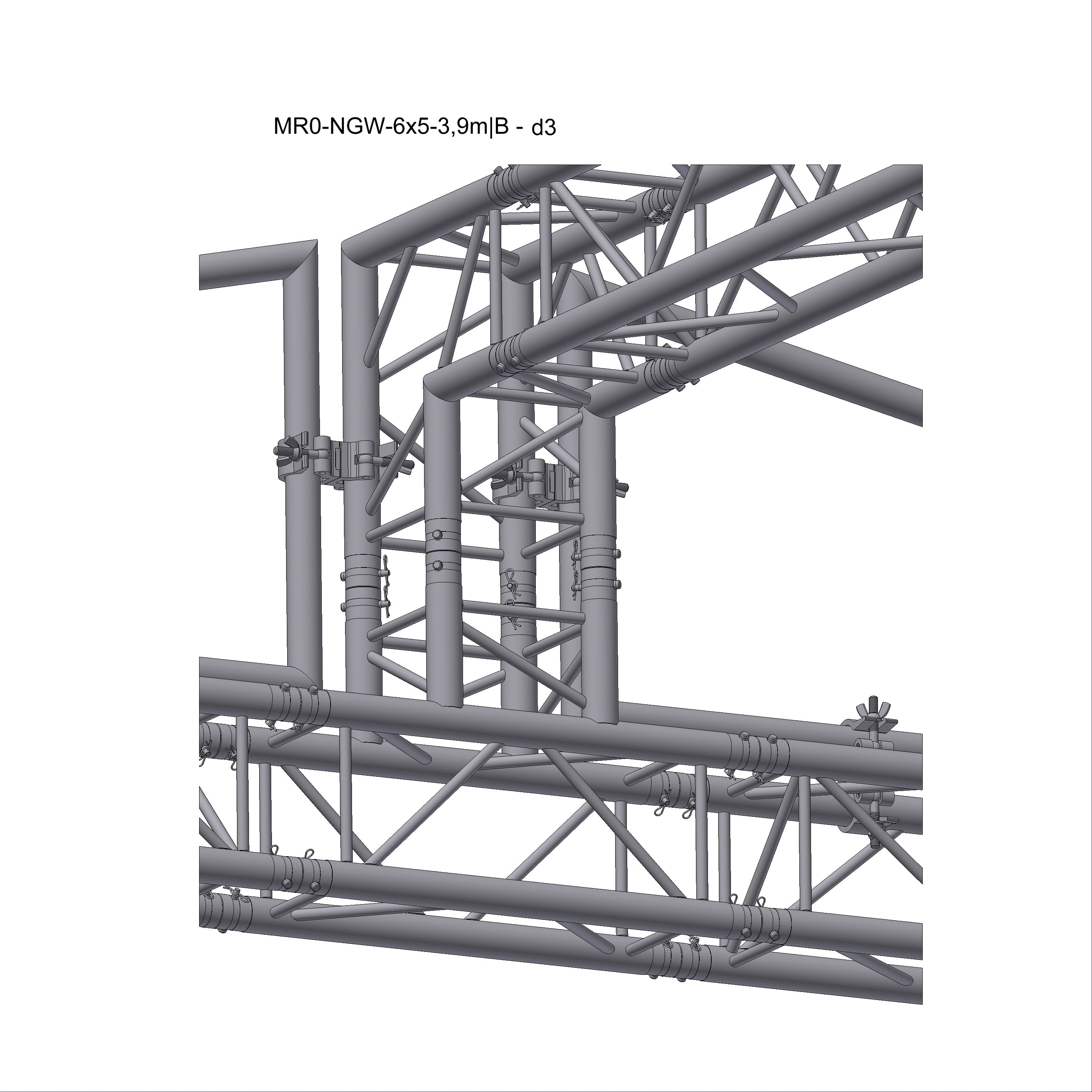 MR0 B roof 6x5-5m (No Guy Wires)