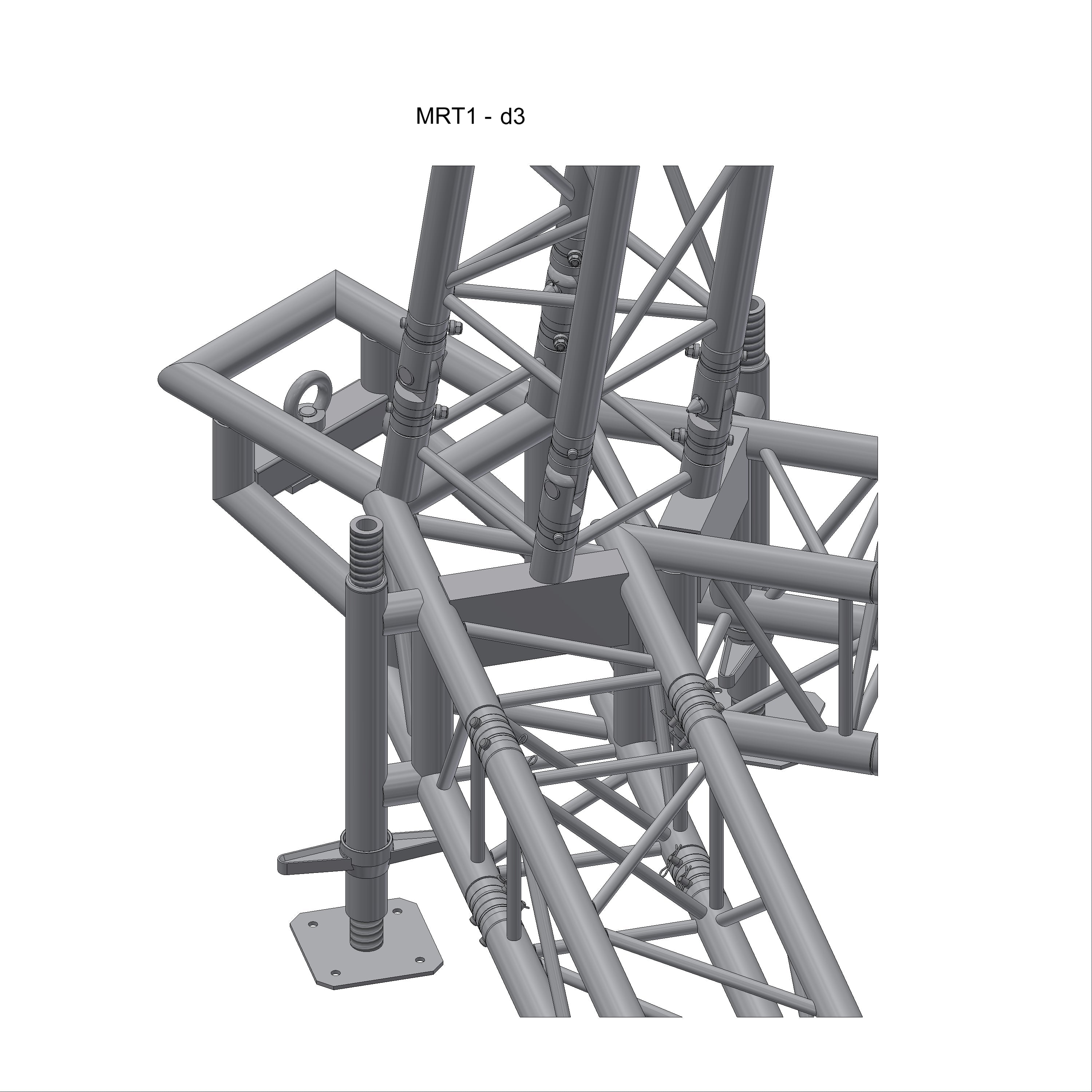MRT1 tower - height 8m