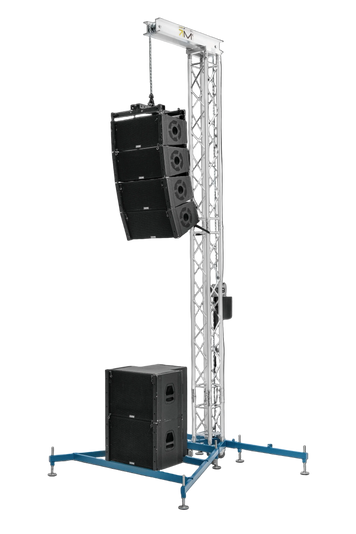 PA fly tower h=5m, load 300kg, w/o lifting equipment
