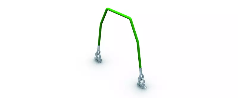 Safety wire set over head section