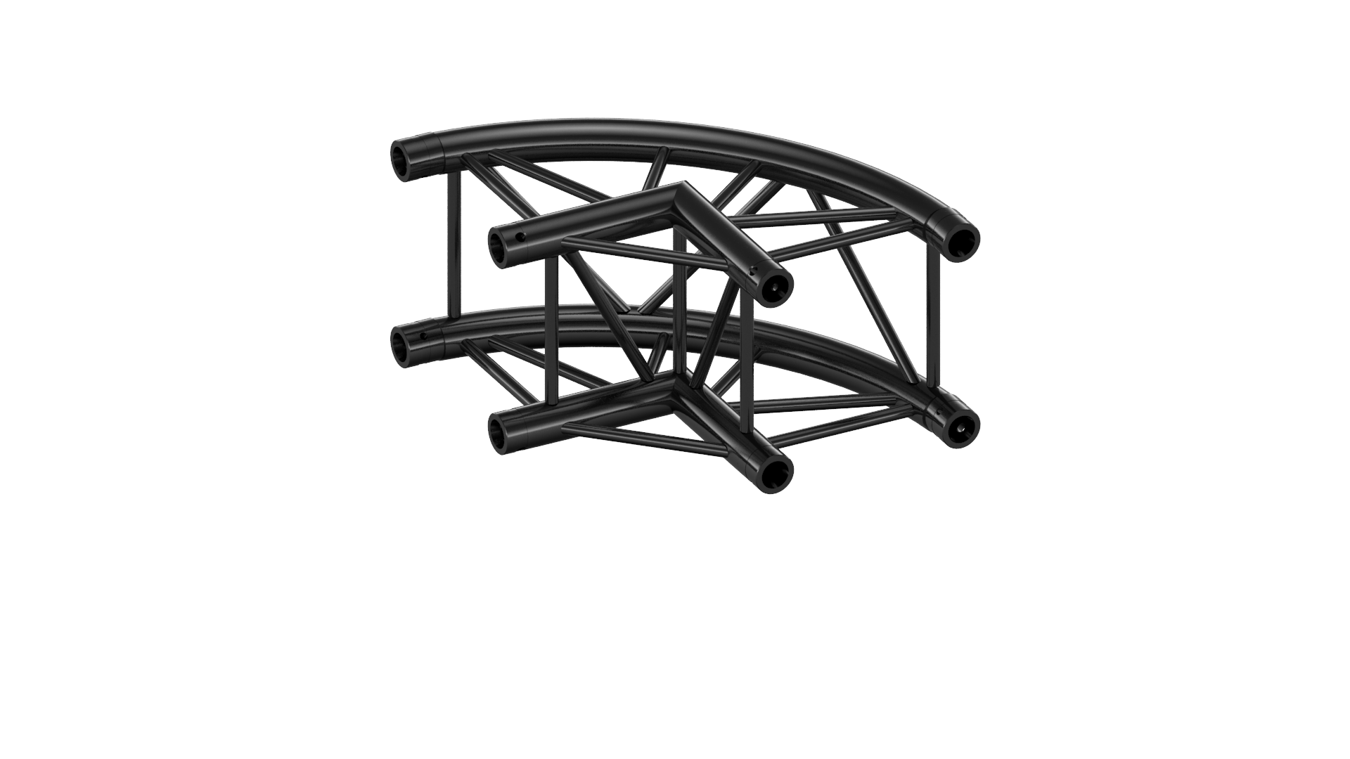 M290U quatro 2 way curved truss corner