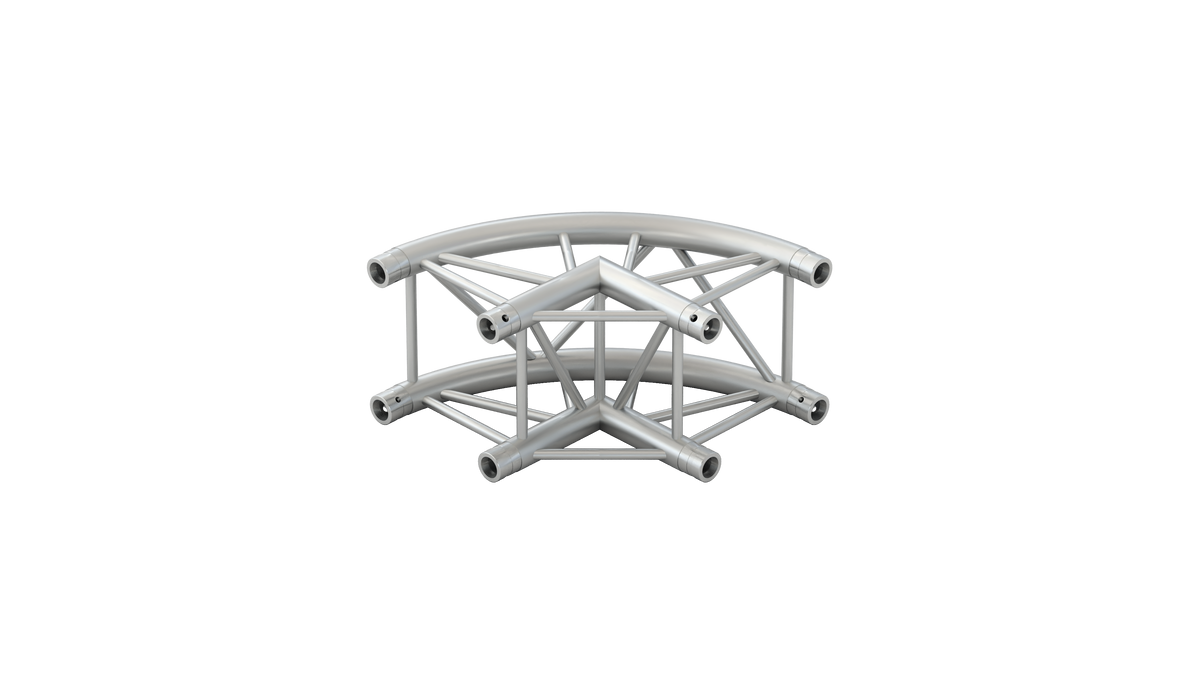 M290U quatro 2 way curved truss corner