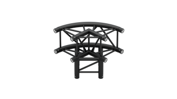 M290U quatro 3way 90° curved truss corner, color
