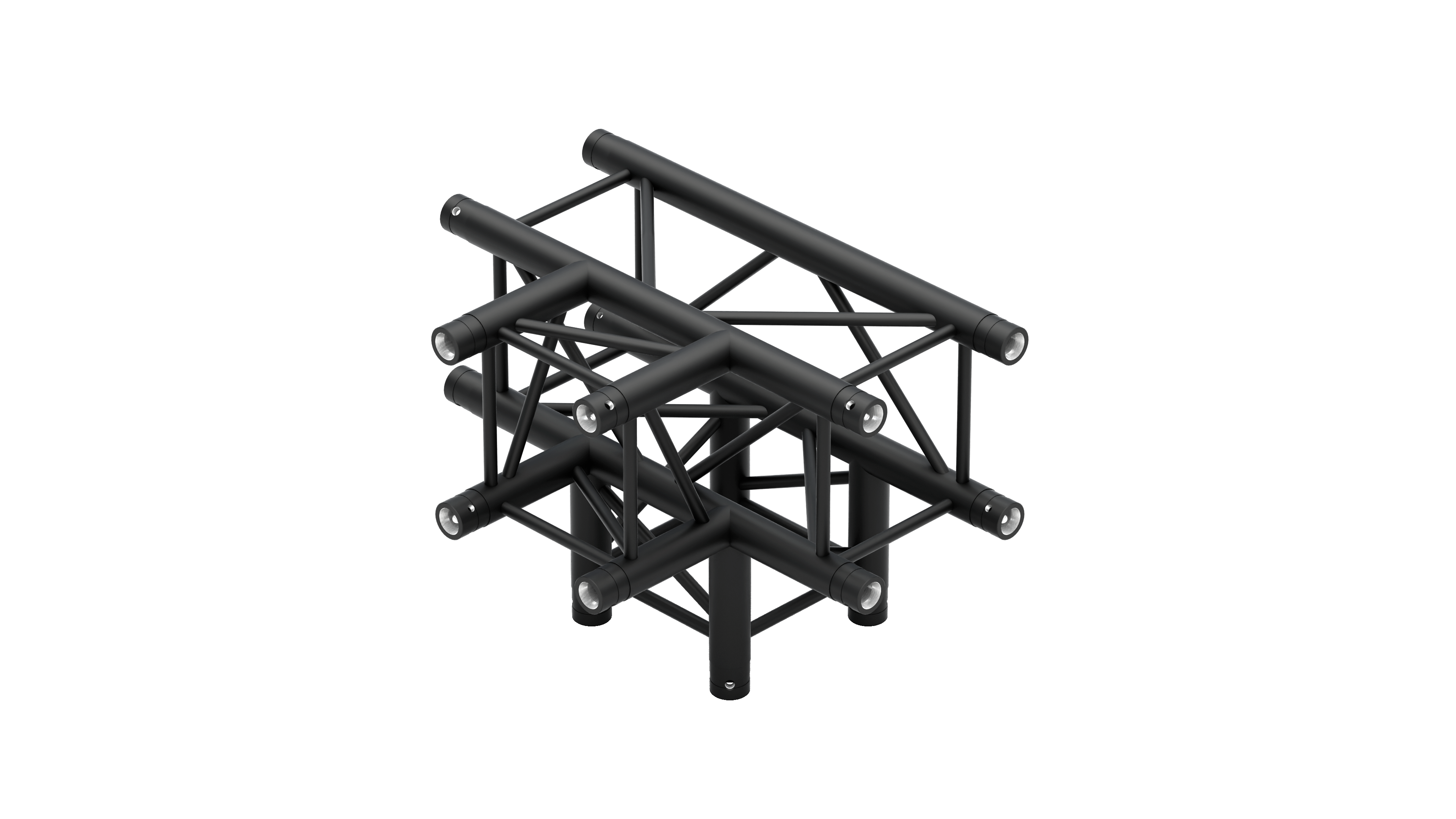 M290U quatro 4way t-piece truss corner leg down, color
