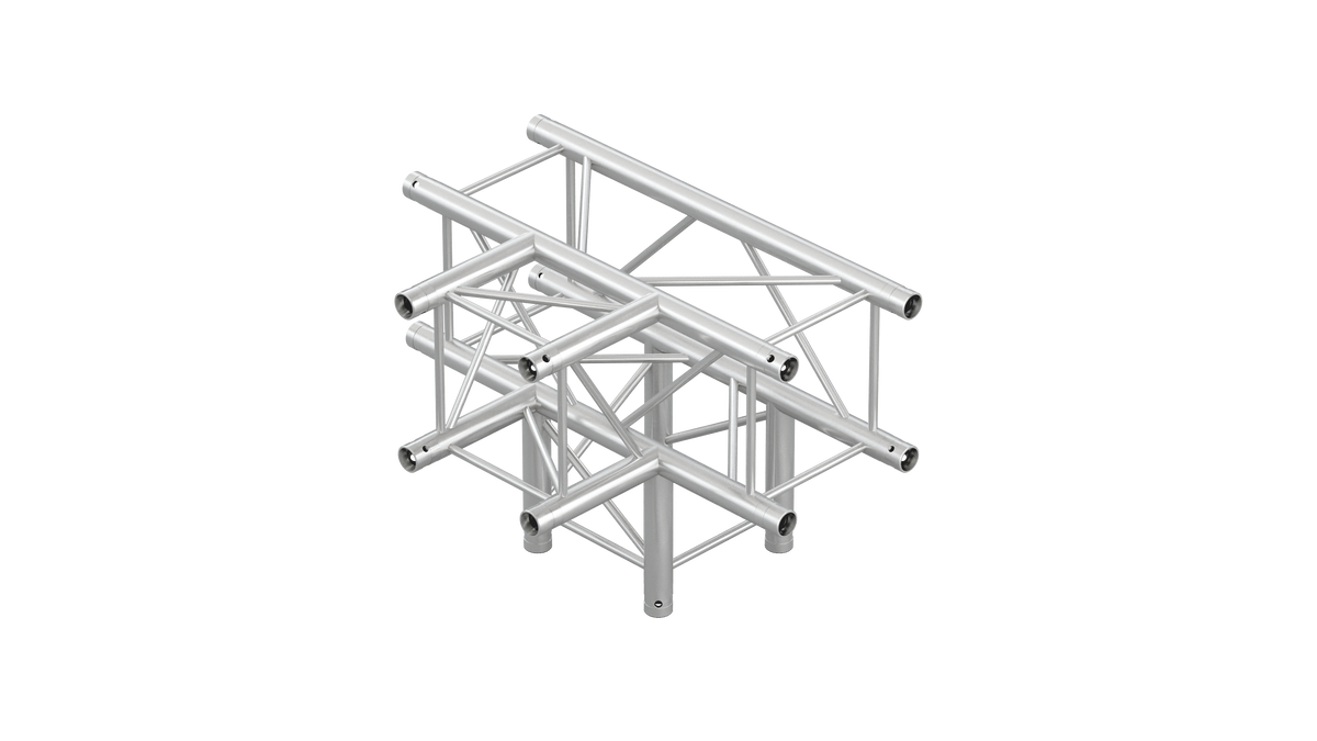 M222 quatro 4way t-piece truss corner leg down
