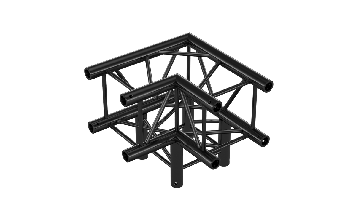 M290U quatro 3way 90° truss corner, color