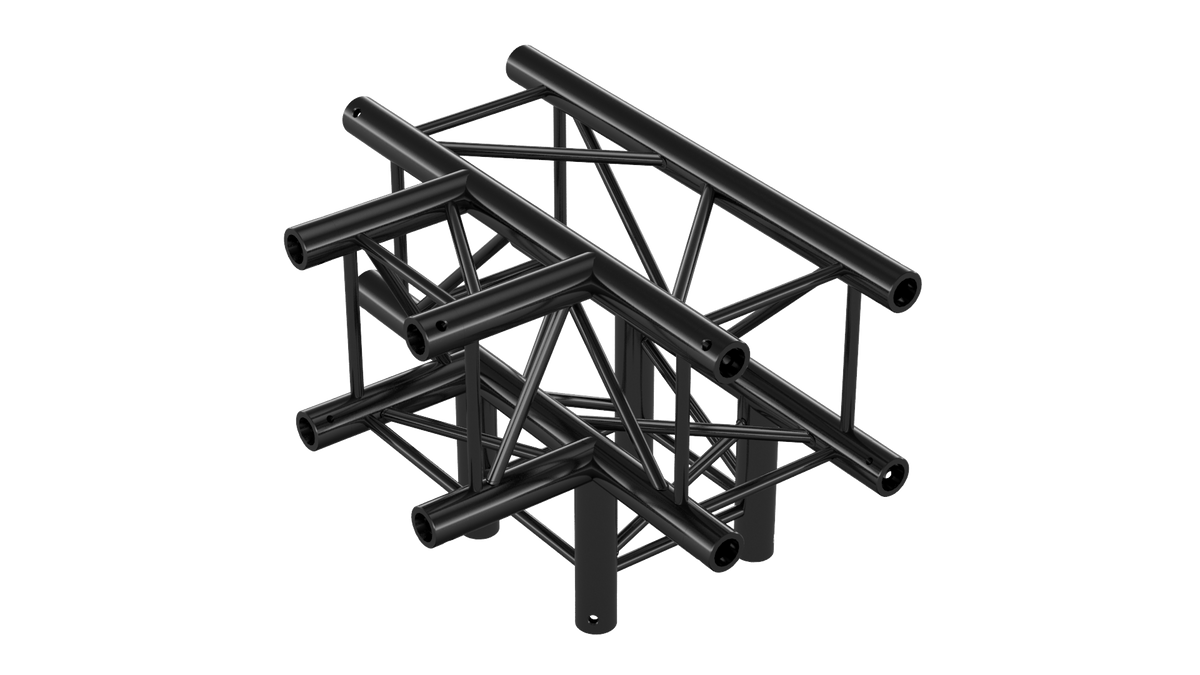 M290V quatro 4way t-piece truss corner leg down HD, color