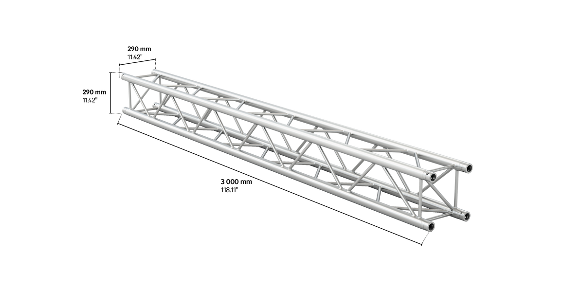 M290B quatro 3m length truss