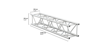 M390K quatro 2m length truss