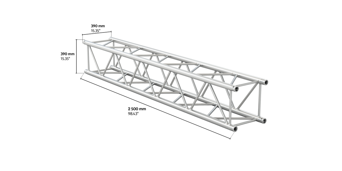 M390K quatro 2,5m length truss
