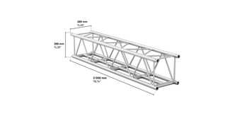 M390L-LED quatro 2m length truss HD