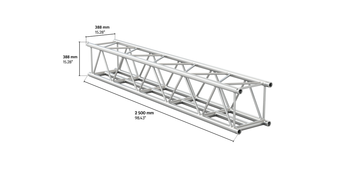 M390L-LED quatro 2,5m length truss HD