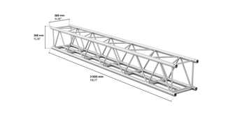 M390L-LED quatro 3m length truss HD