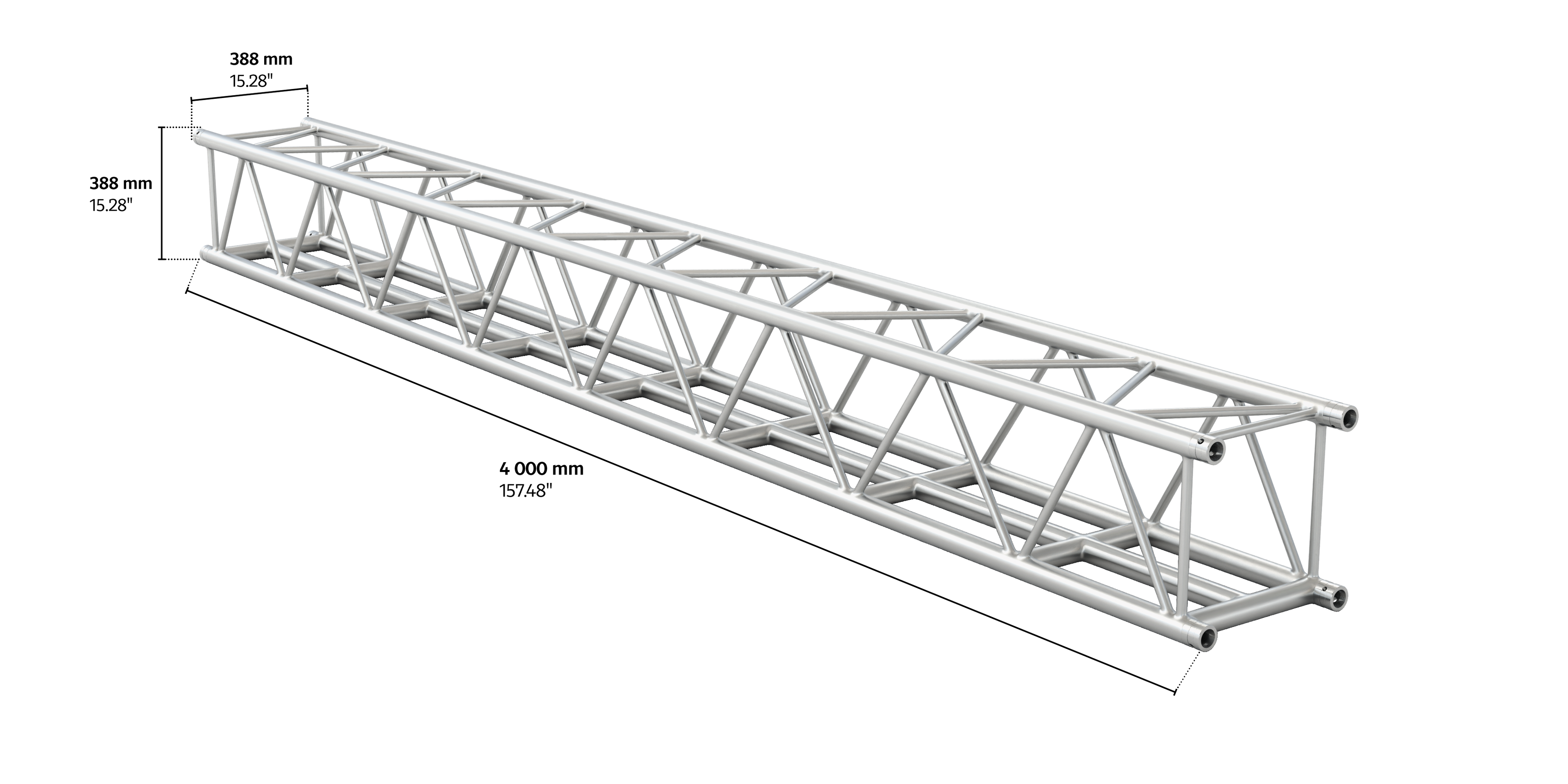 M390L-LED quatro 4m length truss HD