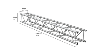 M222 quatro 2m length truss