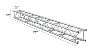 M222 quatro 2,5m length truss