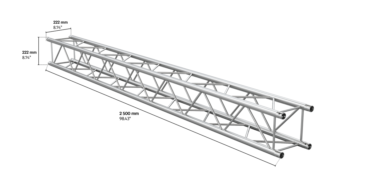 M222 quatro 2,5m length truss