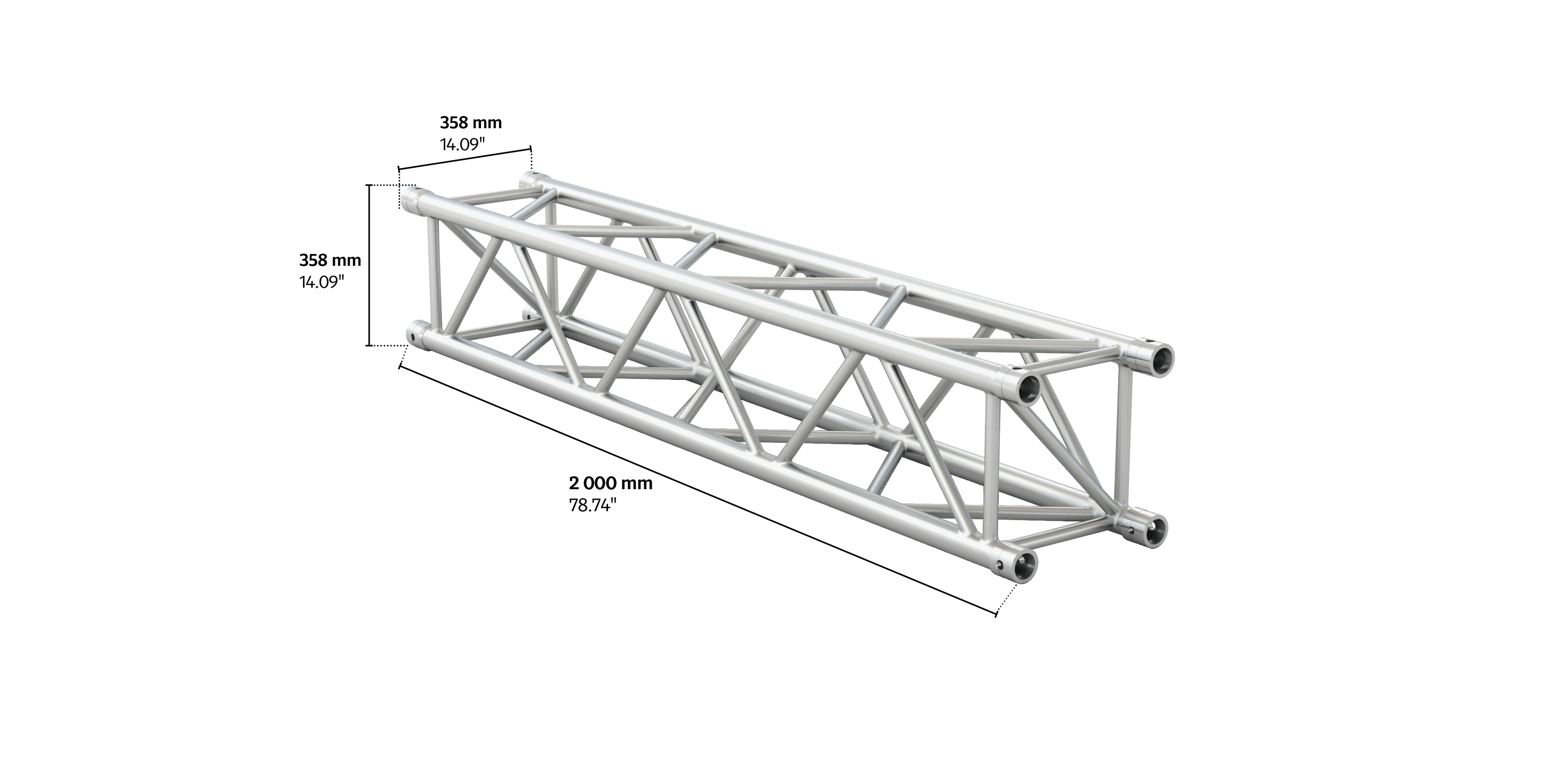 M400 quatro 2m length truss
