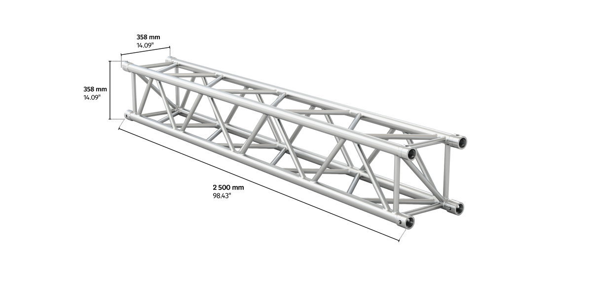 M400 quatro 2,5m length truss