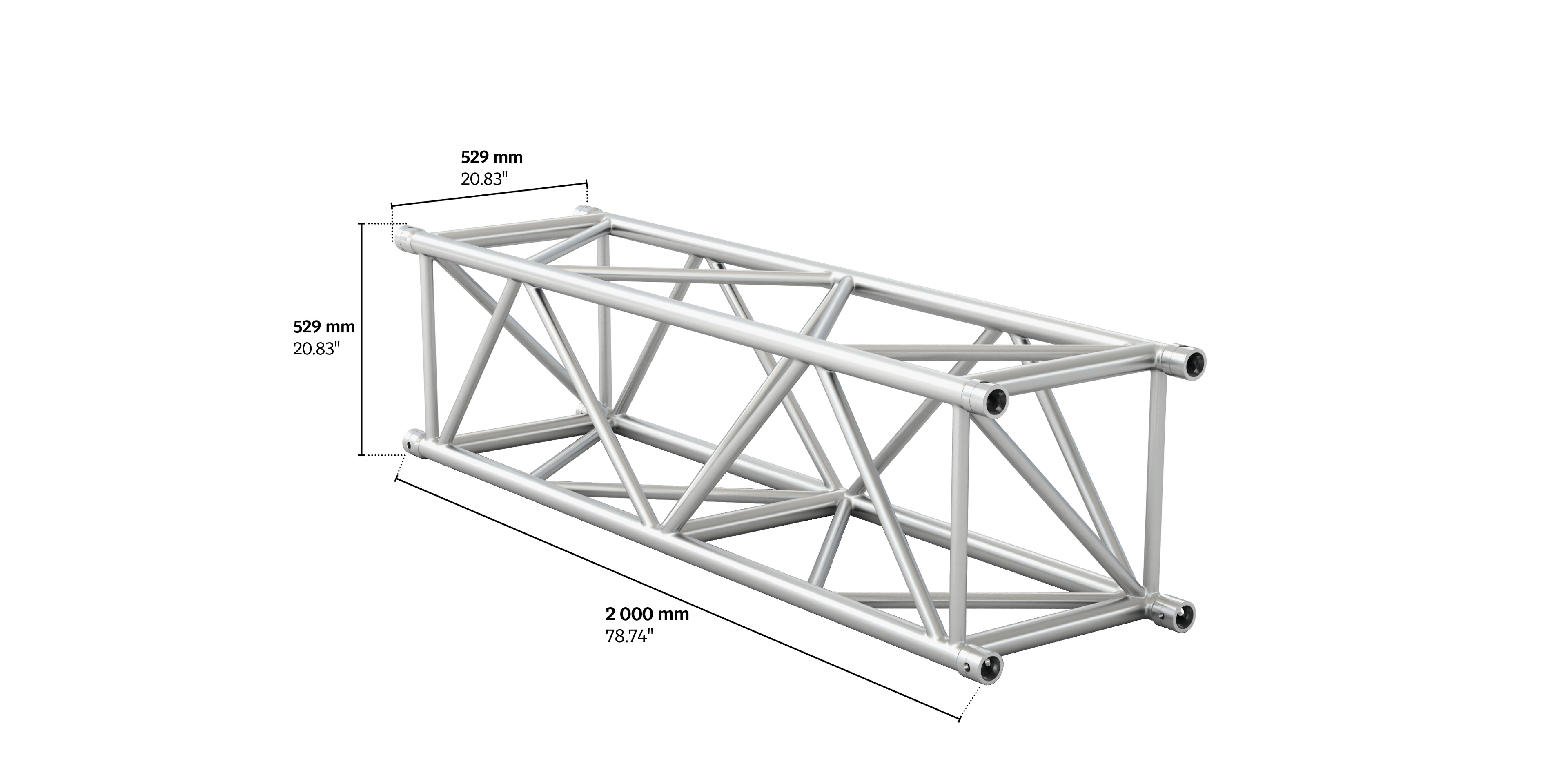 M520 quatro 2m length truss