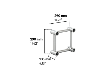 M290U quatro 0,105m length truss