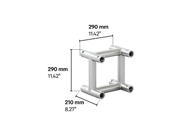 M290U quatro 0,21m length truss