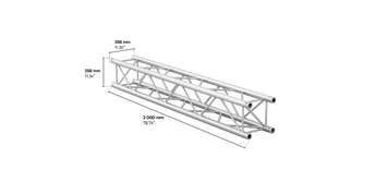 M290V quatro 2m length truss HD, color