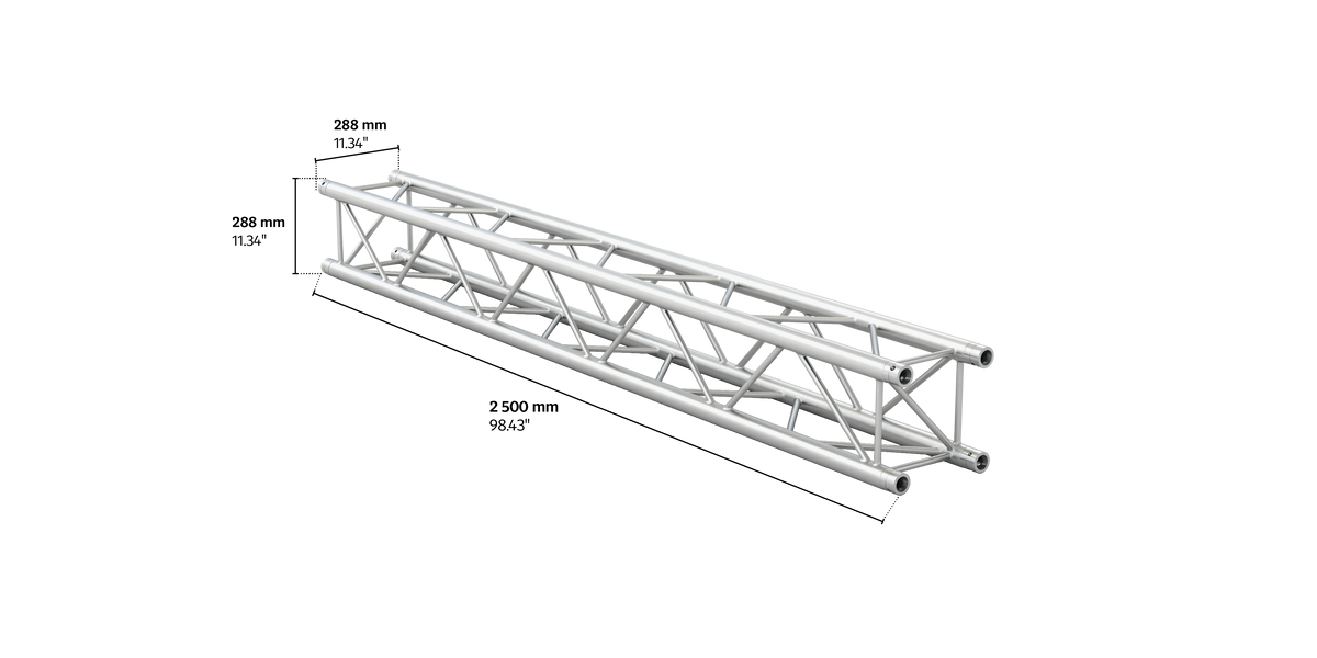 M290V quatro 2,5m length truss HD