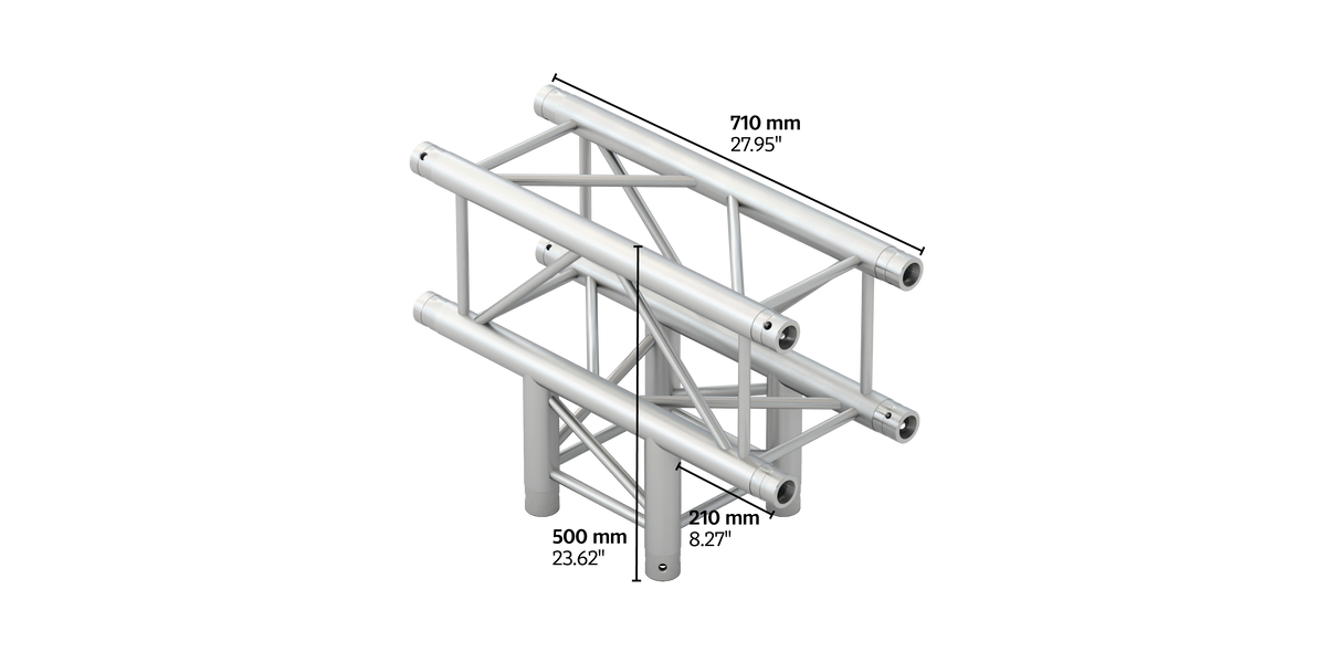 M290U quatro 3way t-piece truss corner, color