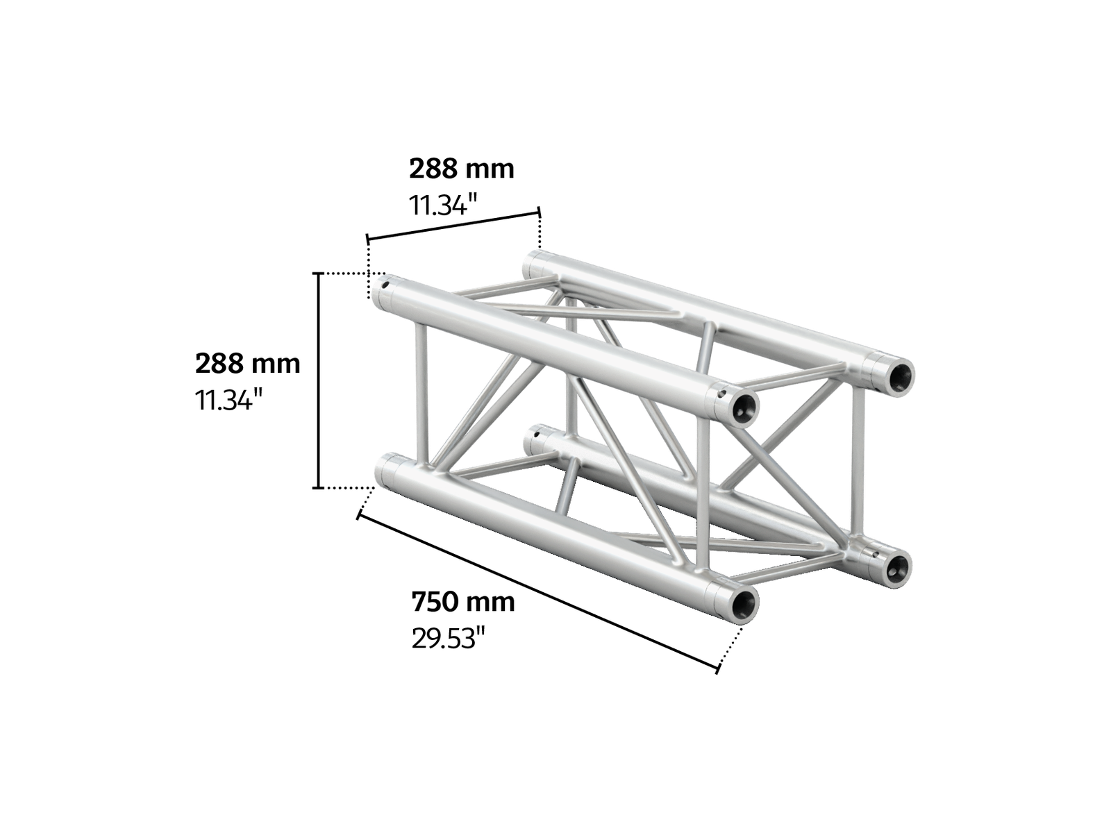 M290VU quatro 0,75m length truss HD
