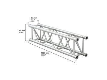 M400 rectangular 1,5m length truss