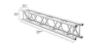 M400 rectangular 2,5m length truss