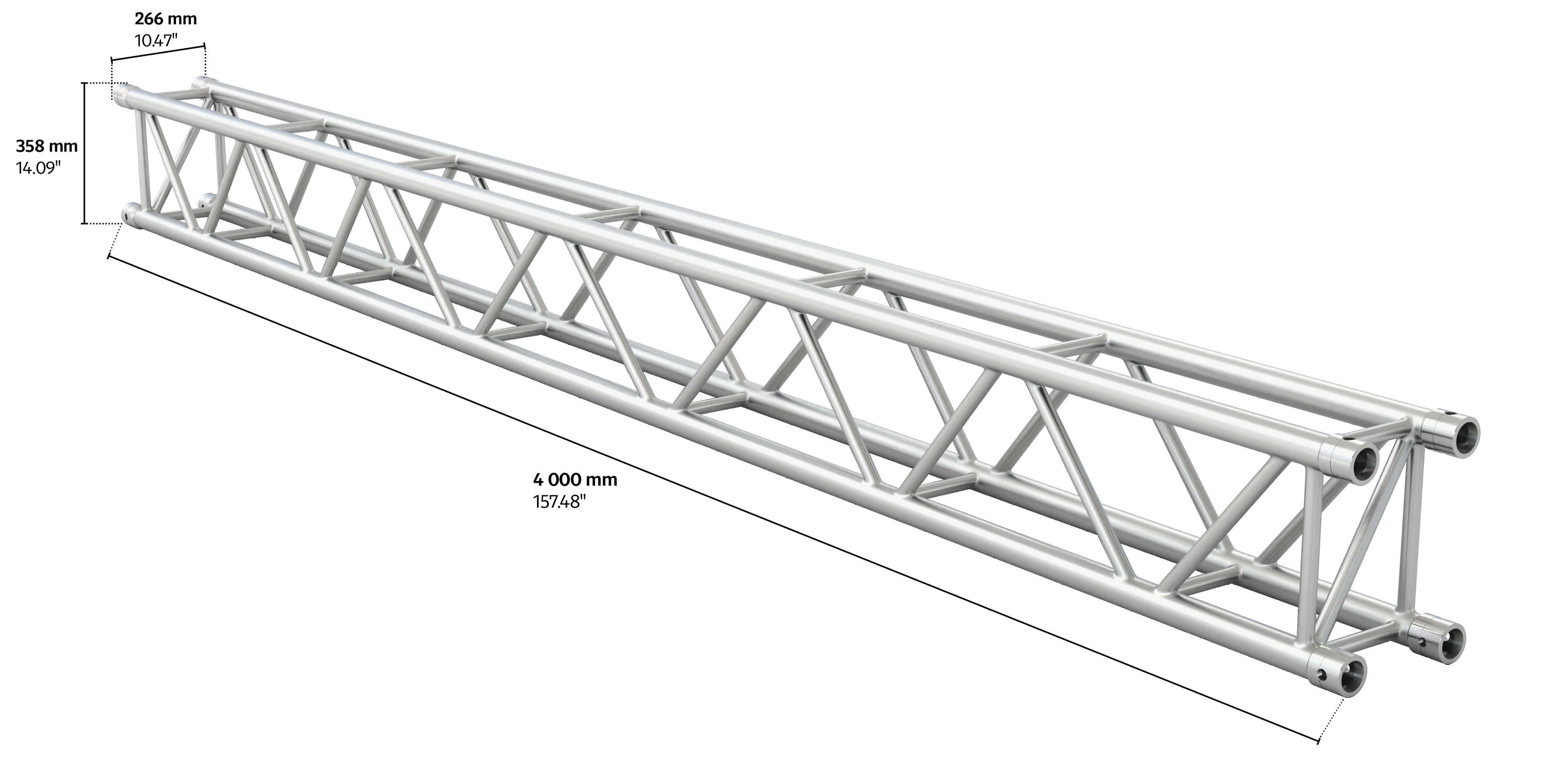 M400 rectangular 4m length truss