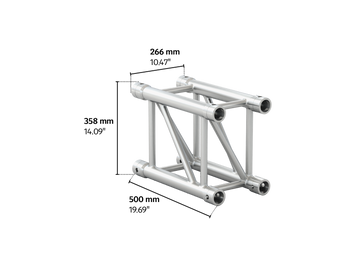 M400 rectangular 0,5m length truss