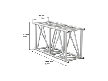 M760 rectangular 1,5m length truss