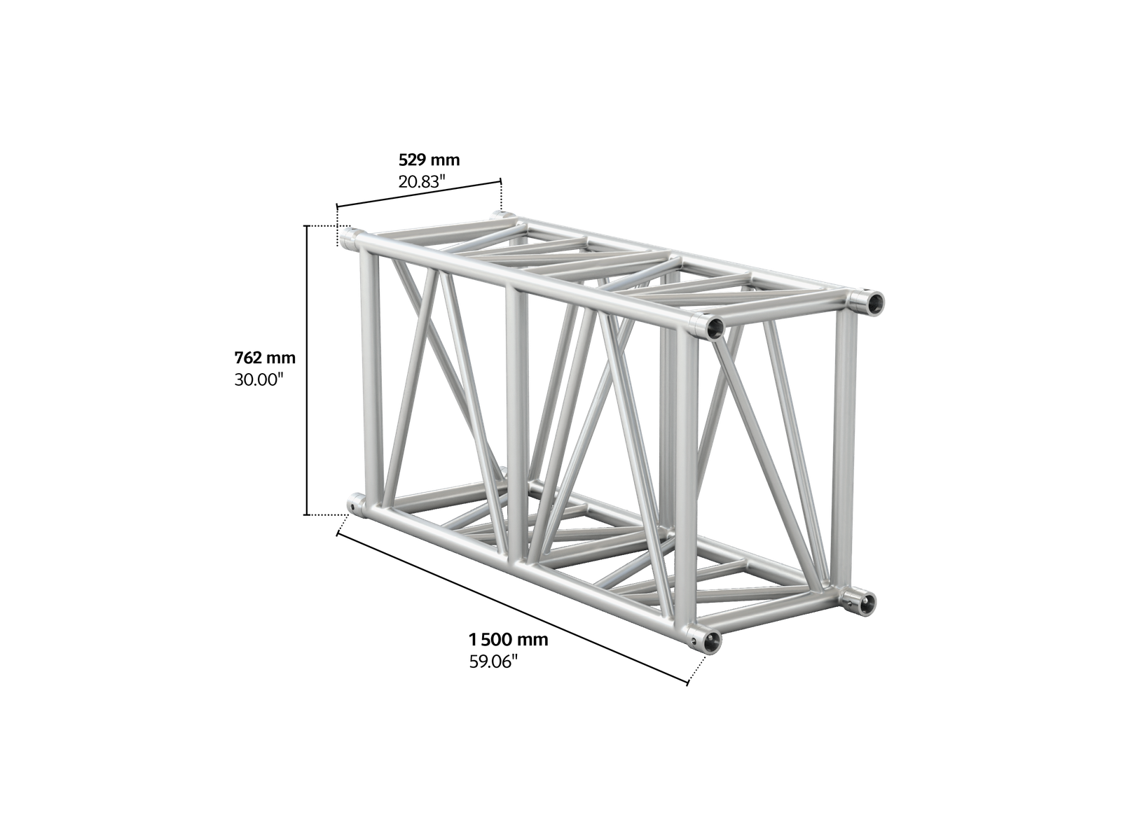 M760 rectangular 1,5m length truss