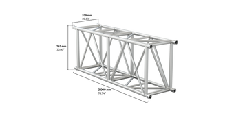M760 rectangular 2m length truss