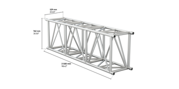 M760 rectangular 2,5m length truss