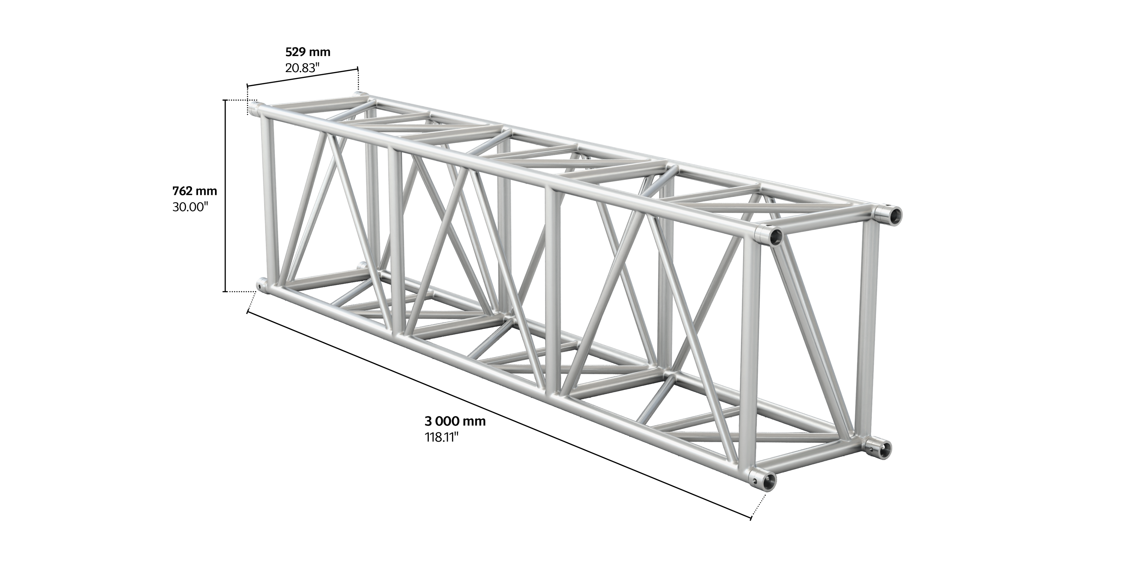 M760 rectangular 3m length truss