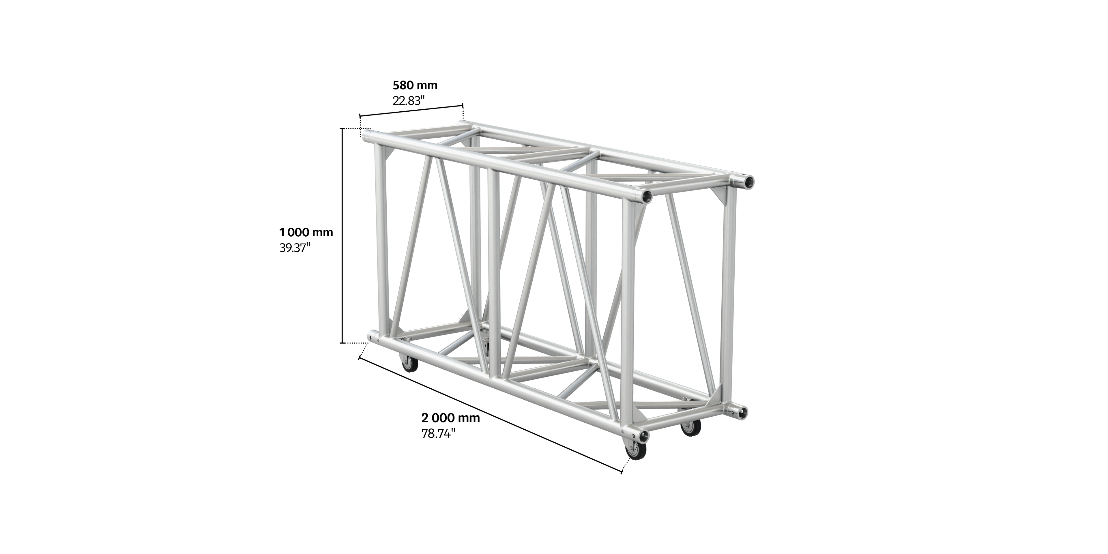 M950 rectangular 2m length truss