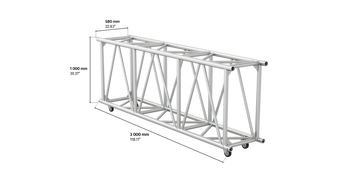 M950 rectangular 3m length truss