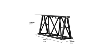 S-FTD 1010 Trio Steel Truss, 2m length