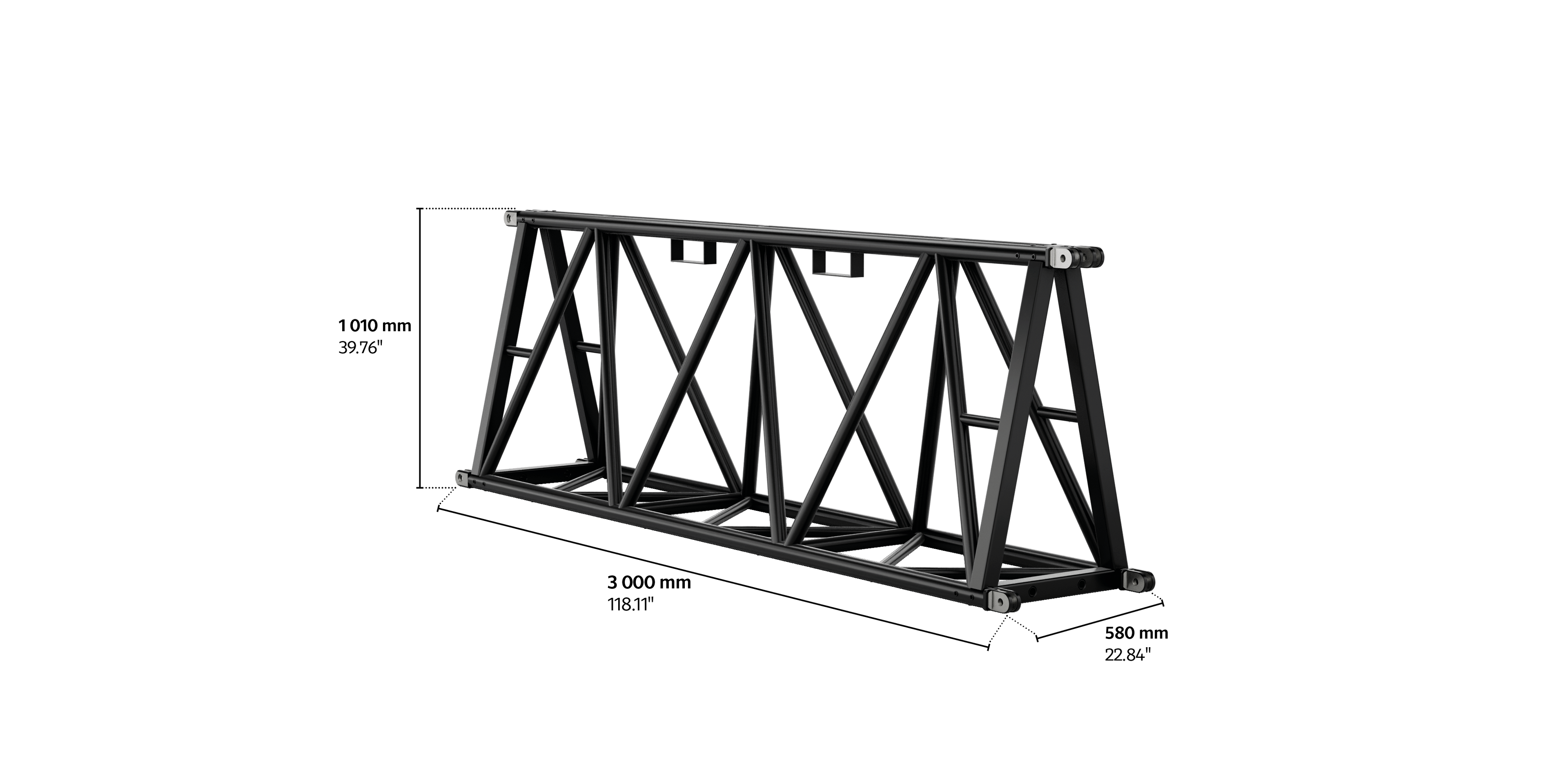 S-FTD 1010 Trio Steel Truss, 3m length