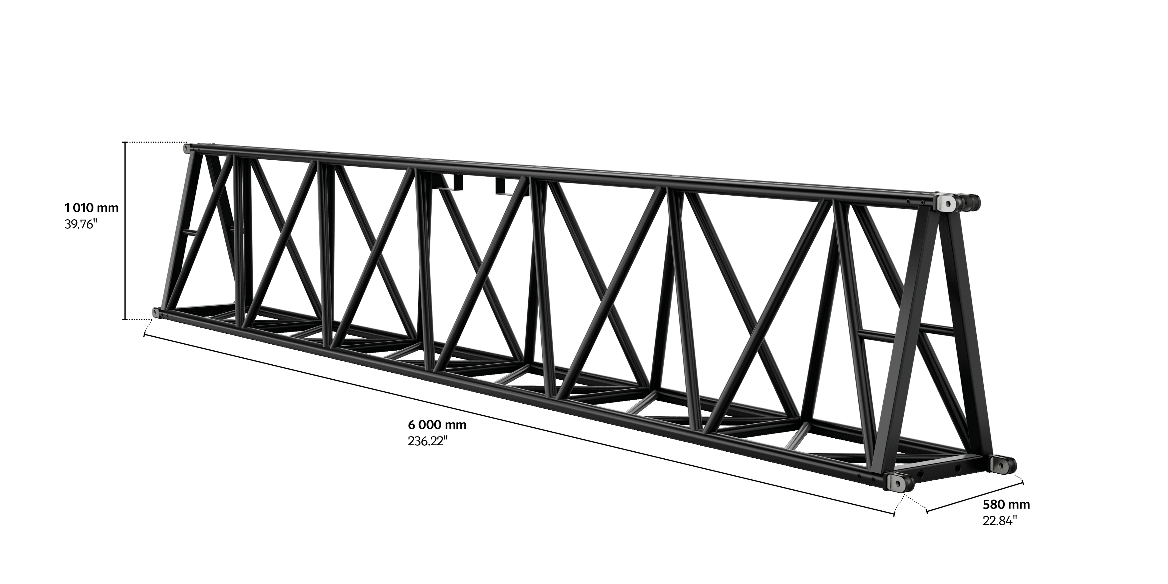 S-FTD 1010 Trio Steel Truss, 6m length