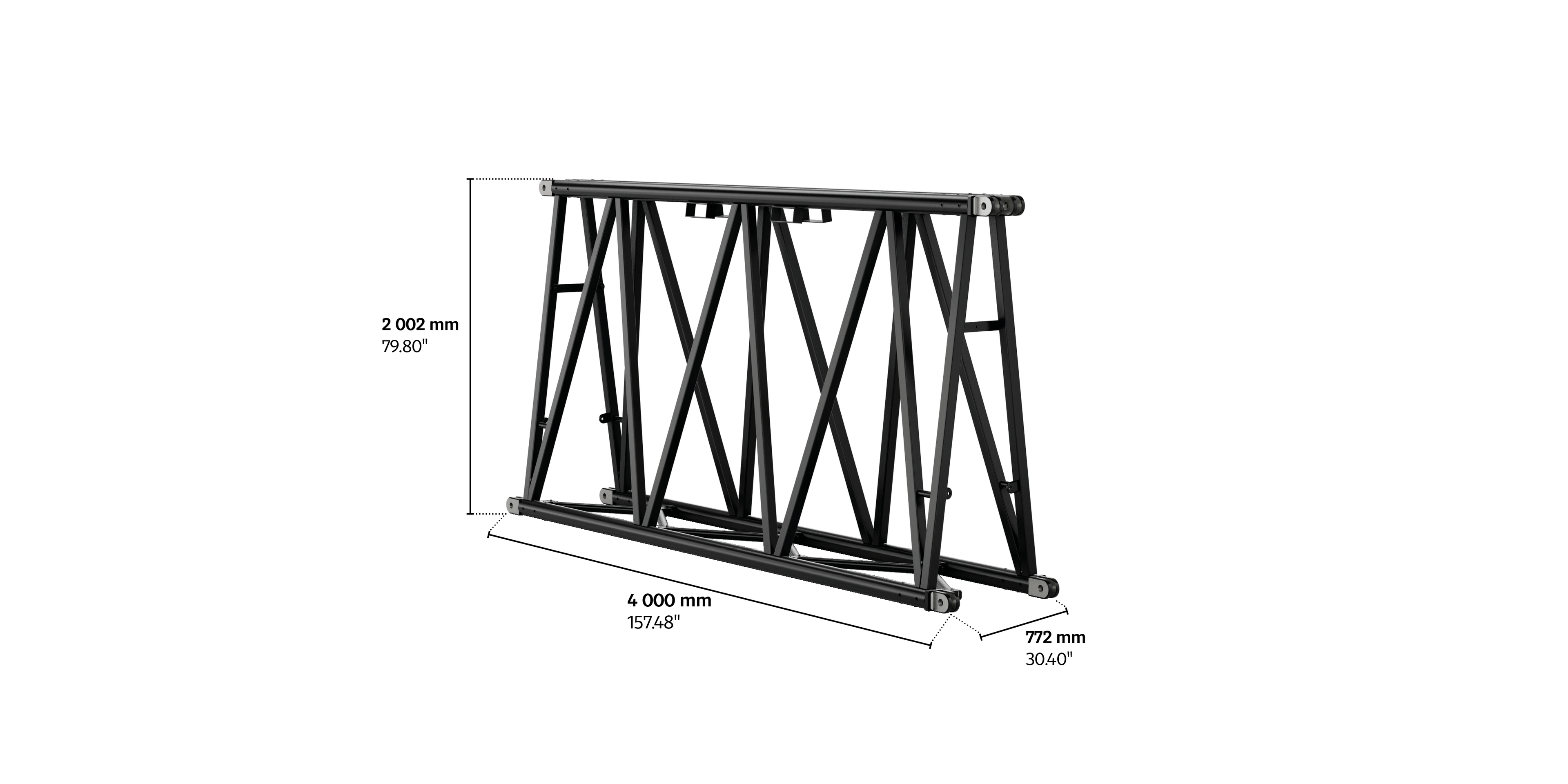 S-FTZ 2000 Folding Steel Truss, 4m length