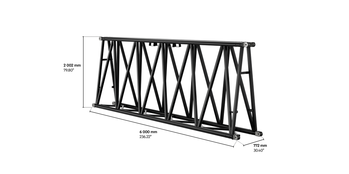 S-FTZ 2000 Folding Steel Truss, 6m length