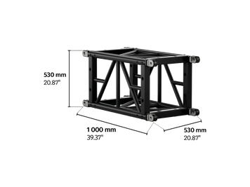 S-QTPT 530 Tower Steel Truss, 1m length