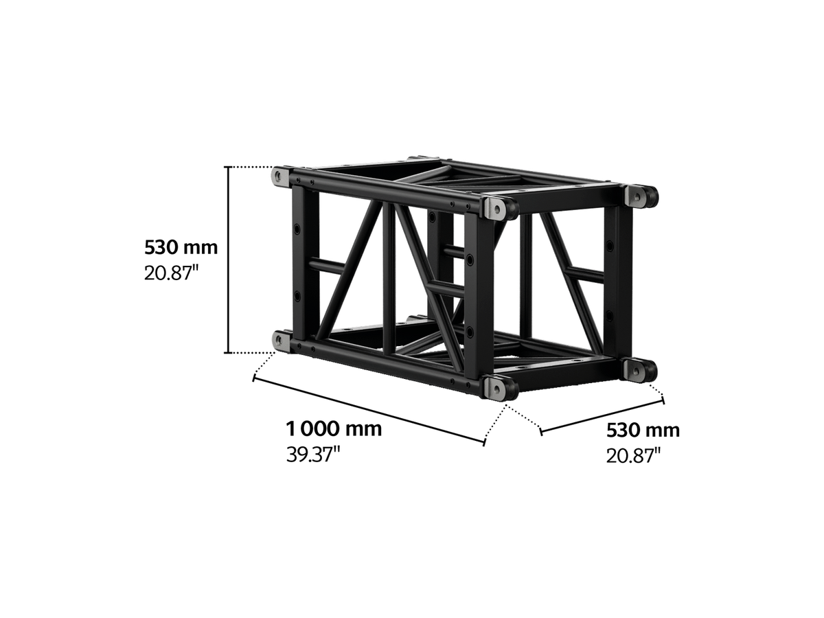 S-QTPT 530 Tower Steel Truss, 1m length